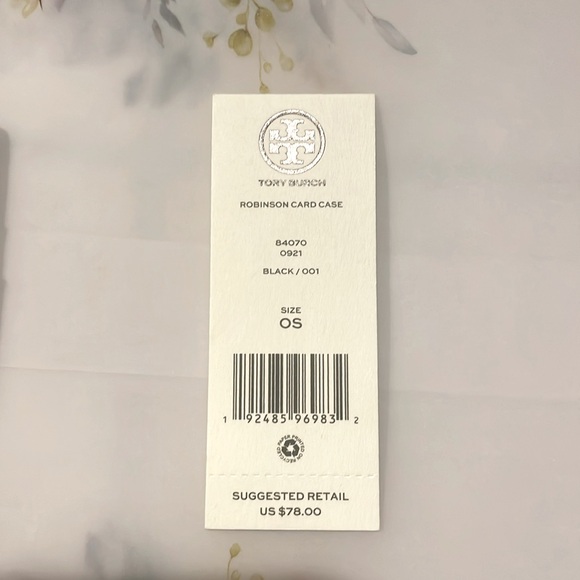 Tory Burch Black Cardholder, NWT - Picture 2 of 9